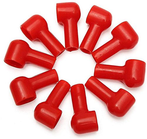 20Pcs Red Soft Plastic Battery Terminal Boots Insulating Protector Covers 
