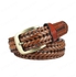 Casual Belt For Youth, Genuine Leather - Havana Color