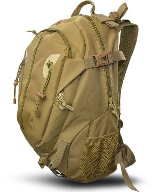 No Brand BL076 Wear-resistant 40L Mountaineering Backpack Bag With Mesh Pad Back - Khaki