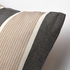 KORALLBUSKE Cushion cover - anthracite beige/stripe pattern 50x50 cm