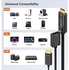 HDMI to DisplayPort Adapter with USB Power, CableCreation 4K x 2K@30Hz HDMI Male to DP Female Adapter/Converter for Xbox One, Compliant with VESA Dual-Mode DisplayPort 1.2, HDMI 4K