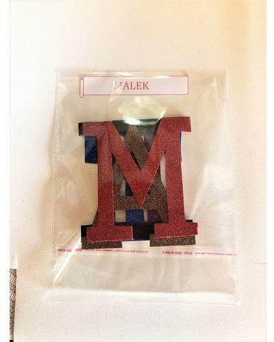 Malek Name Glitter Foam Sticker Self Adhesive 5 Letters