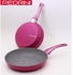 Pedrini Granite Frying Pan Set - Pink - 2 Pcs