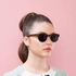 Ebony Wood Rimless Sunglasses