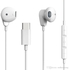 USB C Headphones For IPad Pro,Type C Earphones HiFi 3D Stereo 32bit/384kHz Wired Earbuds With Microphone Volume Control Compatible With All Phones - White