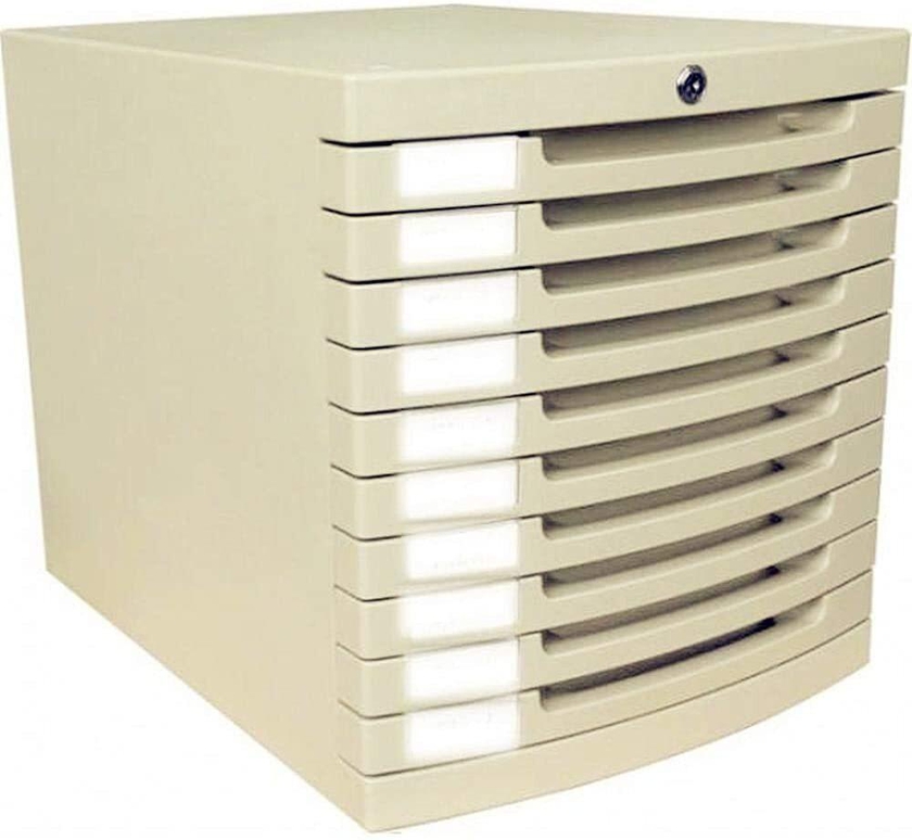 Generic 10-Drawer With Lock 10-Layer Desk Filing Cabinet File Document Holder Organizer Storage Box [Eb-Oslc10]