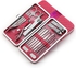 Manicure Set 18pcs Nail Clippers Kit Pedicure Care Tools-Stainless Steel Grooming Tools Leather Case for Travel &amp; Home, Assorted colors