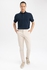 Defacto Man Slim Fit Polo Neck Short Sleeve Knitted Polo T-Shirt.