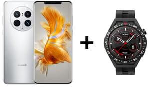 Huawei Mate 50 Pro 256GB Silver 4G Smartphone + GT 3 SE Watch