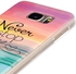 Samsung Galaxy S7 G930 - IMD TPU Case Protector - Quote Never Stop Dreaming