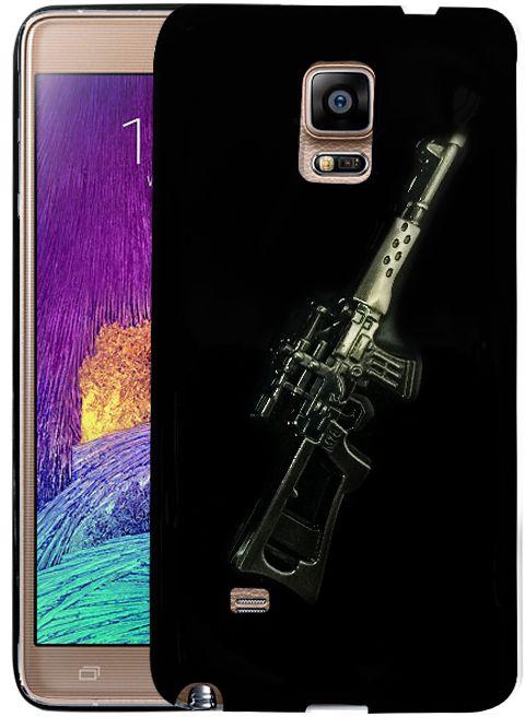 Samsung Galaxy Note4 Gun style back cover rubber - KL47