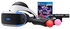 باقة العاب الواقع الافتراضي لجهاز تشغيل الالعاب Playstation من سوني - سماعة راس الواقع الافتراضي (الاصدار 2 - CUH-ZVR2)، كاميرا بخاصية تقليل الاهتزاز، اذرع تحكم موف الحساسة للحركة، العوالم الافتراضية