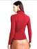 Women Wool Solid Sweater - Red