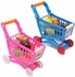 Universal Mini Shopping Cart With Full Grocery Food Toy Fun Pretend Play Playset For Kids Early Kitchen Learning Blue
