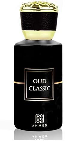 AHMED OUD CLASSIC EDP - 50mL | Oriental Oud with for Men and Women | Oudh Notes Balanced Beautifully with Light Citrus, Vanilla, Musk and Patchouli | by Al Maghribi Arabian Oud and Perfumes Dubai
