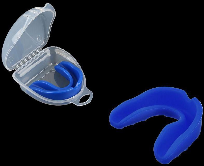 Silicone Mouth Guard With Box For Various Sports - Blue