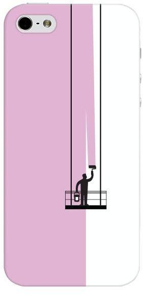 Stylizedd Slim Snap Case Cover Matte Finish for Apple iPhone SE / 5 / 5S - Paint Hanger ‫(Pink)