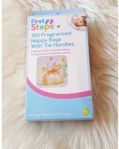 First Steps First Step Baby Nappy Sack/bag 150pcs (with Tie Handles)