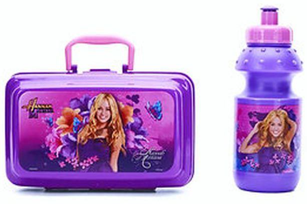 Disney Hannah Montana Lunch Box With Water Bottle Set, Pink