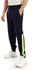 aZeeZ Navy Blue Cotton On Neon Yellow Crest Fit Jogger SweatPant - Navy Blue & Neon Yellow -
