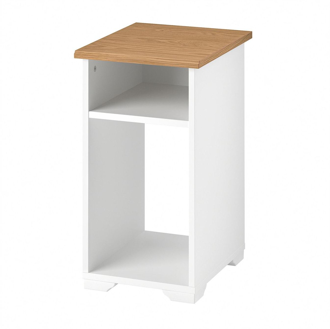 SKRUVBY Side table - white 40x32 cm