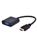 Generic HDMI To VGA Cable -Without Audio - Black