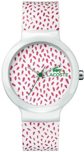 Lacoste Goa For Unisex White Dial Silicone Band Watch - 2020097