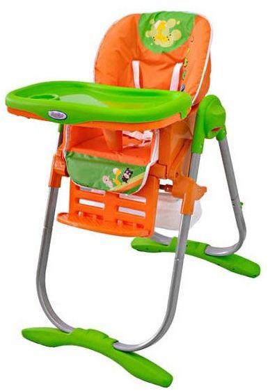 Baby Walkers HC81 High Chair - Orange and Green