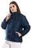 Everest Slash Pockets Long Sleeves Puffer Jacket - Navy Blue