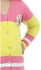 Andora Long Striped Cardigan - Pink