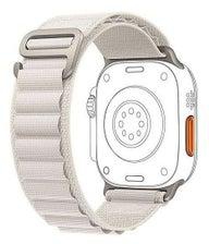 Alpine Loop For Apple Watch 42/44mm Nylon Woven Ring Strap Series SE - White