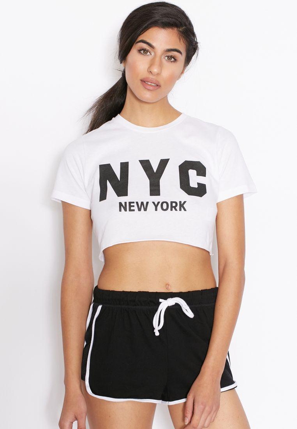 PETITE New York Crop T-Shirt