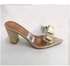 Golden Kello Simple Design Ladies Heel Mule