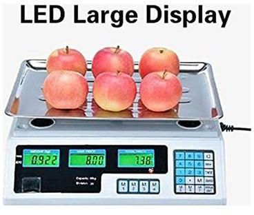 High Precision Digital Electronic Scale With Lcd Display Multicolour 37.5x35.5x13.5kg
