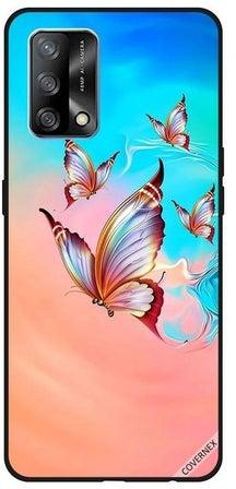 Butterflies Design Protective Case Cover For OPPO A74/F19 4G Multicolour