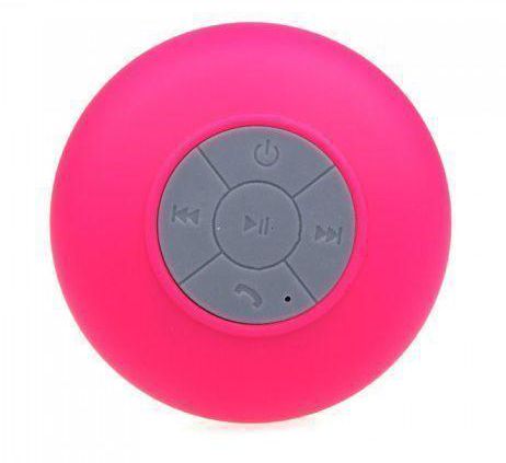 Mini Pink Color  HIFI Waterproof Wireless Bluetooth Handsfree Mic Suction Speaker Shower Car