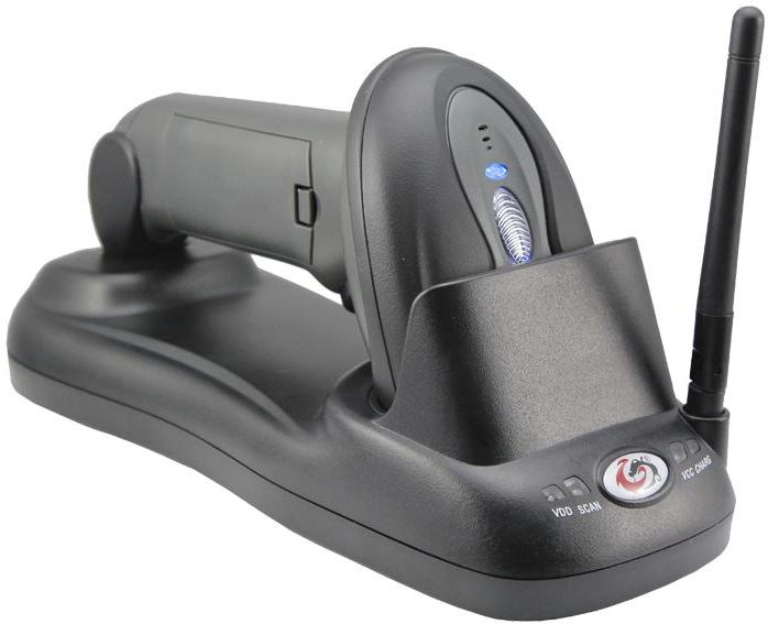 Sunlux XL-9310 Wireless 1D Barcode Scanner (Black)