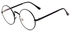 نظارة شمسية كلاسيكية بإطار دائري من المعدن وعدسات عاكسة