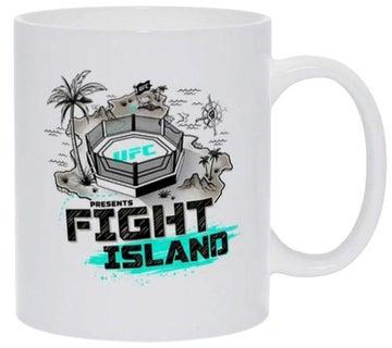 Fight Island Printed Mug White/Black/Blue