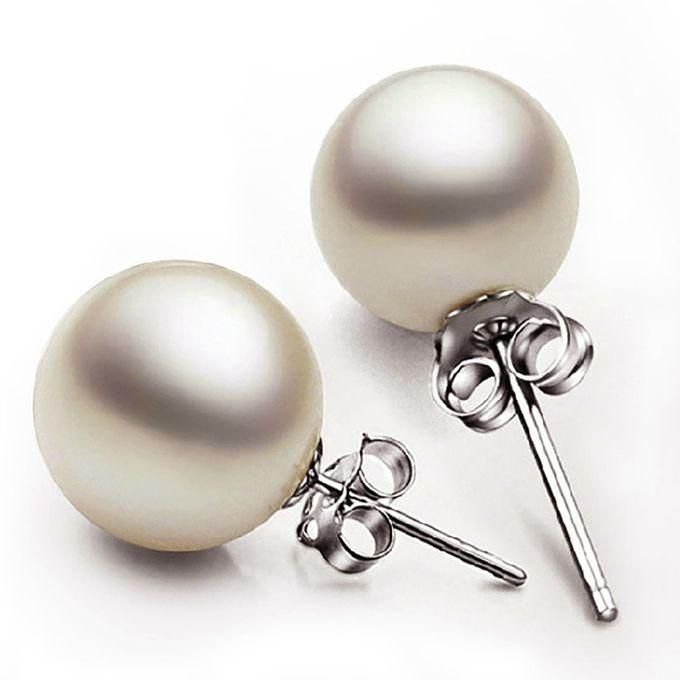 stainless steel jewelry Lou pearl earrings