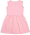 Baby Co. Rose Stars Printed Dress With Head Band.