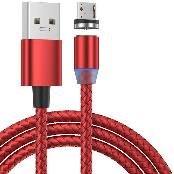 USB Magnetic Charging Cable for Micro Type-C 8 Pin Fast Charging Cable