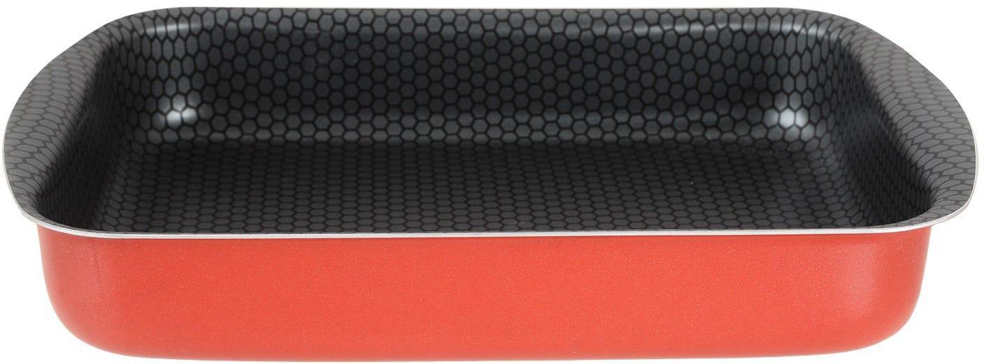 Get Trueval Teflon Oven Tray, 30 cm - Red with best offers | Raneen.com