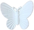 WHITE BUTTERFLY HAIR CLAW CLIP