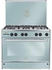 Unionaire C69SS-GC-447-IFSO-2W-M14-AL Free Standing Gas Cooker - 90×60 cm - 5 Burners - Silver