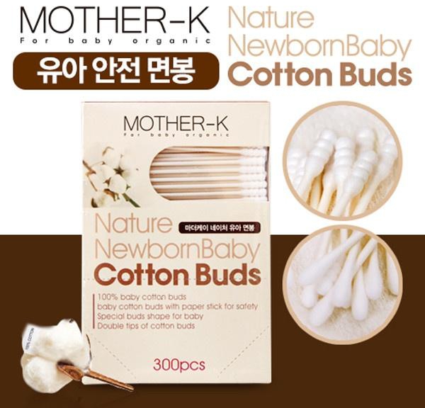 Mother-K Nature Newborn Baby Cotton Buds 300ea