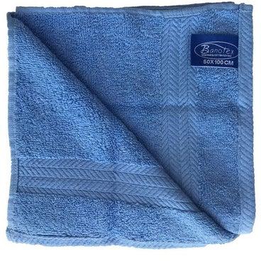 منشفة من القطن المصري أزرق سماوي 50x100سنتيمتر