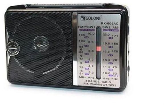 Golon 607-Classic Mini Electric Radio - Black
