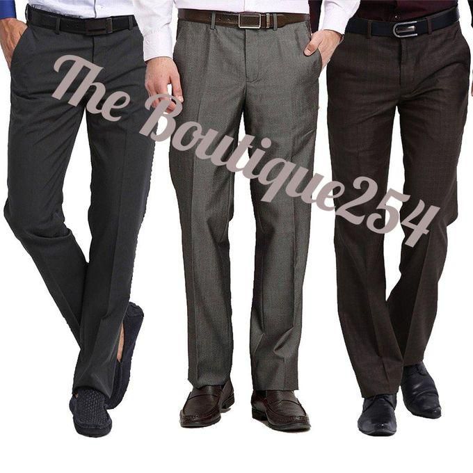 Fashion Turkey Men's Formal Office Trousers Pants - 3 Pack