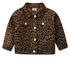 Girls' coat Autumn trend Girls' children's clothes long sleeve leopard print jacket single breasted